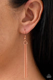 Yacht Ready - Copper Necklace - Paparazzi Accessories Necklace Bedazzle Me Pretty Mobile Fashion Boutique