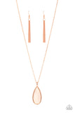 Yacht Ready - Copper Necklace - Paparazzi Accessories Necklace Bedazzle Me Pretty Mobile Fashion Boutique