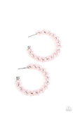 Yacht Royale - Pink Earrings - Paparazzi Accessories Earrings Bedazzle Me Pretty Mobile Fashion Boutique