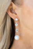 Yacht Scene - Gold Post Earrings - Paparazzi Accessories Post Earrings Bedazzle Me Pretty Mobile Fashion Boutique