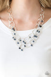Yacht Tour - Blue Necklace - Paparazzi Accessories Necklace Bedazzle Me Pretty Mobile Fashion Boutique