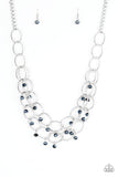 Yacht Tour - Blue Necklace - Paparazzi Accessories Necklace Bedazzle Me Pretty Mobile Fashion Boutique