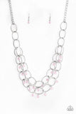 Yacht Tour - Pink Necklace - Paparazzi Accessories Necklace Bedazzle Me Pretty Mobile Fashion Boutique