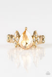 Yas Queen - Gold Ring - Paparazzi Accessories Ring Bedazzle Me Pretty Mobile Fashion Boutique