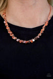 Year To Shimmer - Copper Necklace - Paparazzi Accessories Necklace Bedazzle Me Pretty Mobile Fashion Boutique