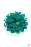 Yes I TROPICANA - Green Hair Clip - Paparazzi Accessories Hair Clip Bedazzle Me Pretty Mobile Fashion Boutique