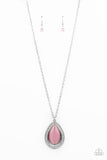 You Dropped This - Pink Necklace - Paparazzi Accessories Necklace Bedazzle Me Pretty Mobile Fashion Boutique