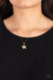 You Hold My Heart - Gold Necklace - Paparazzi Accessories Necklace Bedazzle Me Pretty Mobile Fashion Boutique