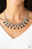 You May Kiss The Bride - Black Necklace - Paparazzi Accessories Necklace Bedazzle Me Pretty Mobile Fashion Boutique