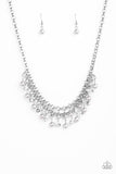 You May Kiss the Bride - Silver Necklace - Paparazzi Accessories Necklace Bedazzle Me Pretty Mobile Fashion Boutique