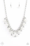 You May Kiss the Bride - White Necklace - Paparazzi Accessories Necklace Bedazzle Me Pretty Mobile Fashion Boutique