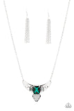 You the TALISMAN! - Green Necklace - Paparazzi Accessories Necklace Bedazzle Me Pretty Mobile Fashion Boutique