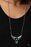 You the TALISMAN! - Green Necklace - Paparazzi Accessories Necklace Bedazzle Me Pretty Mobile Fashion Boutique
