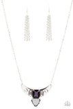 You the TALISMAN! - Purple Necklace - Paparazzi Accessories Necklace Bedazzle Me Pretty Mobile Fashion Boutique