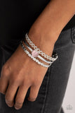 You Win My Heart - Pink Bracelet - Paparazzi Accessories Bracelet Bedazzle Me Pretty Mobile Fashion Boutique