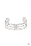 You Win My Heart - White Bracelet - Paparazzi Accessories Bracelet Bedazzle Me Pretty Mobile Fashion Boutique