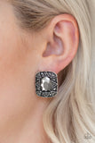 Young Money - Silver Post Earrings - Paparazzi Accessories Post Earrings Bedazzle Me Pretty Mobile Fashion Boutique
