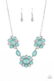 Your Chariot Awaits - Blue Necklace - Paparazzi Accessories Necklace Bedazzle Me Pretty Mobile Fashion Boutique