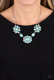 Your Chariot Awaits - Blue Necklace - Paparazzi Accessories Necklace Bedazzle Me Pretty Mobile Fashion Boutique