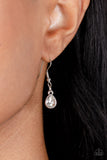 Your Chariot Awaits - White Necklace - Paparazzi Accessories Necklace Bedazzle Me Pretty Mobile Fashion Boutique