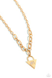 Your Number One Follower - Gold Necklace - Paparazzi Accessories Necklace Bedazzle Me Pretty Mobile Fashion Boutique