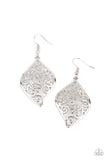 Your Vine Or Mine - Silver Earrings - Paparazzi Accessories Earrings Bedazzle Me Pretty Mobile Fashion Boutique