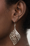 Your Vine Or Mine - Silver Earrings - Paparazzi Accessories Earrings Bedazzle Me Pretty Mobile Fashion Boutique