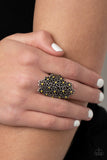 Youre a Sunflower - Yellow Ring - Paparazzi Accessories Ring Bedazzle Me Pretty Mobile Fashion Boutique