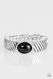 Zebra Zen - Black Ring - Paparazzi Accessories Ring Bedazzle Me Pretty Mobile Fashion Boutique
