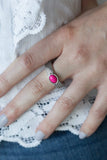 Zebra Zen - Pink Ring - Paparazzi Accessories Ring Bedazzle Me Pretty Mobile Fashion Boutique