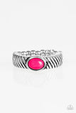 Zebra Zen - Pink Ring - Paparazzi Accessories Ring Bedazzle Me Pretty Mobile Fashion Boutique