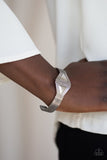 Zen Den - Silver Bracelet - Paparazzi Accessories Bracelet Bedazzle Me Pretty Mobile Fashion Boutique