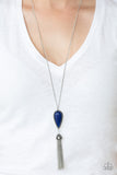 Zen Generation - Blue Necklace - Paparazzi Accessories Necklace Bedazzle Me Pretty Mobile Fashion Boutique