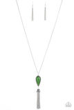 Zen Generation - Green Necklace - Paparazzi Accessories Necklace Bedazzle Me Pretty Mobile Fashion Boutique