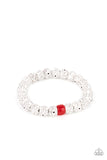ZEN Second Rule - Red Bracelet - Paparazzi Accessories Bracelet Bedazzle Me Pretty Mobile Fashion Boutique