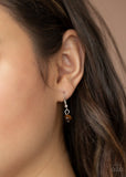 Zion Zen - Brown Necklace - Paparazzi Accessories Necklace Bedazzle Me Pretty Mobile Fashion Boutique