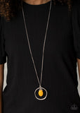 Zion Zen - Yellow Necklace - Paparazzi Accessories Necklace Bedazzle Me Pretty Mobile Fashion Boutique