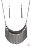 Zoo Zone - Black Necklace - Paparazzi Accessories Necklace Bedazzle Me Pretty Mobile Fashion Boutique